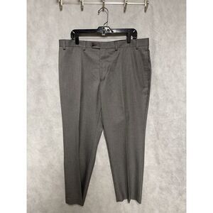 Ralph Lauren Pants Men 38X30 Gray Micro Houndstooth Flannel Dress Academia Luxe‎